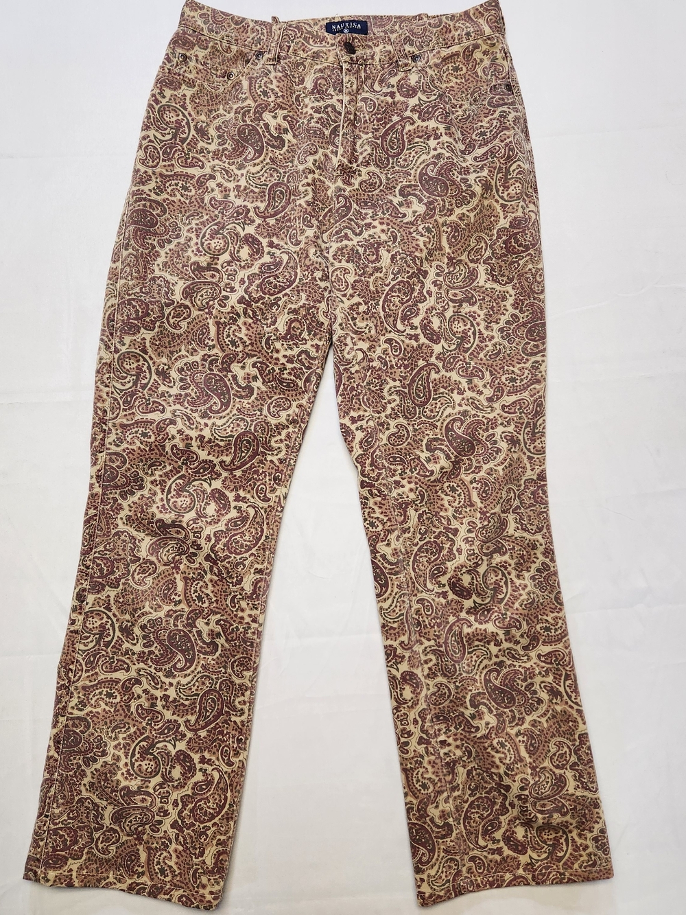 Vintage Nautica Jeans Company Women's Size 6 Jeans Paisley Pattern 30x29 Vtg Y2k